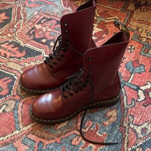 Dr. Martens Cherry Red Leather Boots